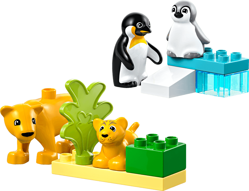Productfoto LEGO Families van wilde dieren: pinguïns en leeuwen (10442)