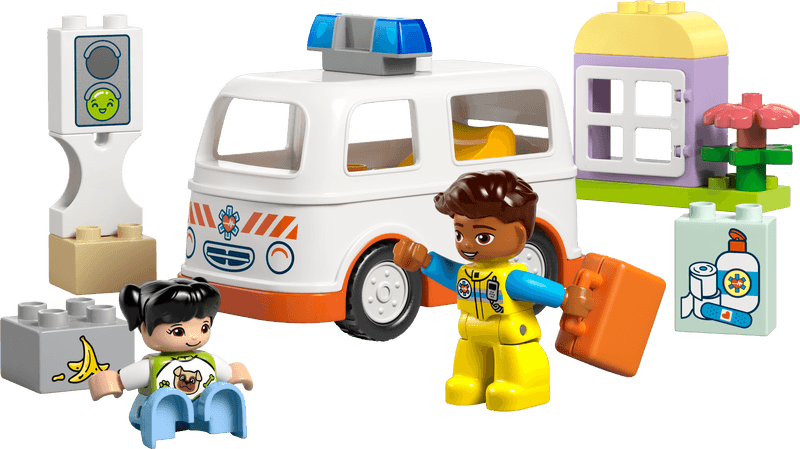 Productfoto LEGO Ambulance met chauffeur (10447)