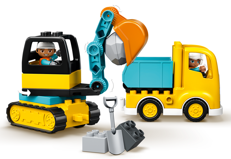 Productfoto LEGO Truck & Graafmachine met rupsbanden (10931)