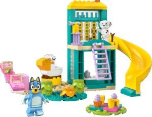 Productfoto LEGO Bluey en Chloé in de speeltuin (11201)