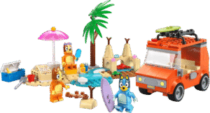 Productfoto LEGO Bluey's autorit naar het strand (11202)