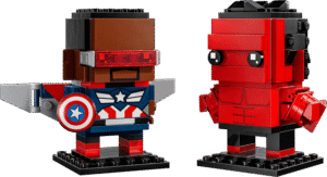 Productfoto LEGO Captain America en Rode Hulk figuren (40668)