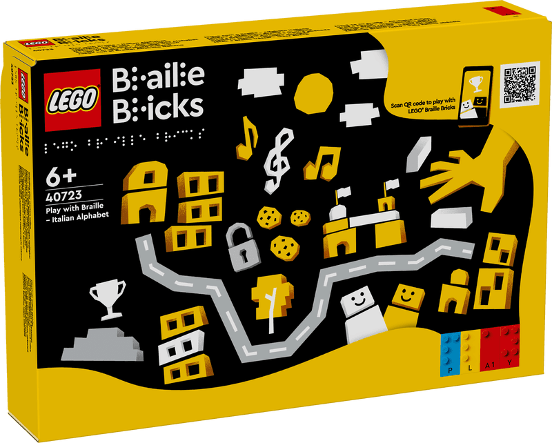 Productfoto LEGO Spelen met braille – Italiaans alfabet (40723)