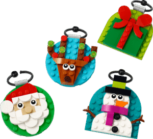 Productfoto LEGO Schattige kerstversieringen (40744)