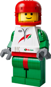 Productfoto LEGO Grote minifiguur van een coureur (40819)