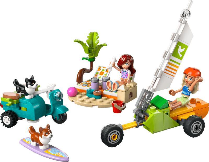 Productfoto LEGO Surf- en scooterplezier met de honden (42641)
