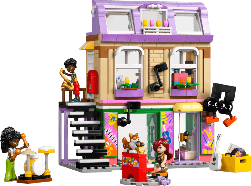 Productfoto LEGO Muziekwinkel en appartement (42653)