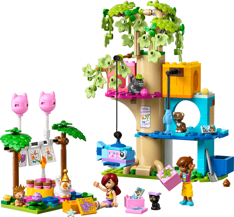 Productfoto LEGO Kattenverjaardagsfeestje en boomhut (42666)
