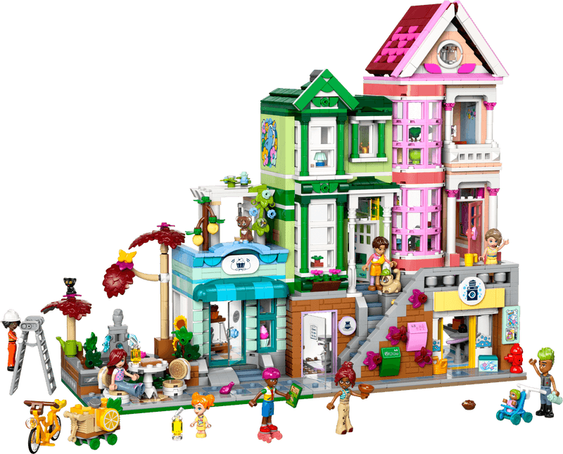 Productfoto LEGO Heartlake City appartementen en winkels (42670)