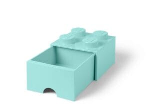 Productfoto LEGO LEGO® Felazuurblauwe opslagsteen met 4 noppen en een lade (5005125)