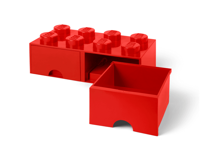 Productfoto LEGO Rode LEGO® opbergsteen met 8 noppen (5005136)