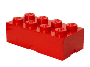 Productfoto LEGO Opbergsteen met 8 noppen – rood (5005194)