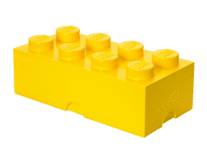 Productfoto LEGO Opbergsteen met 8 noppen – geel (5005199)