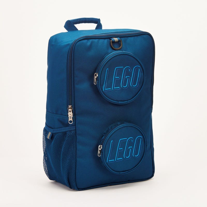 Productfoto LEGO Rugzak in de vorm van een steen – marineblauw (5005333)