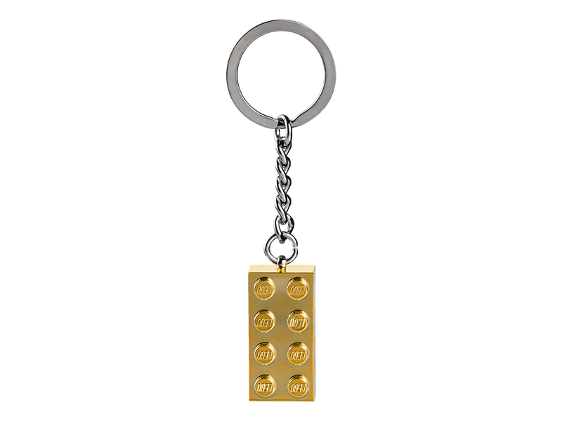 Productfoto LEGO LEGO® gouden sleutelhanger met 2x4 noppen (5005422)