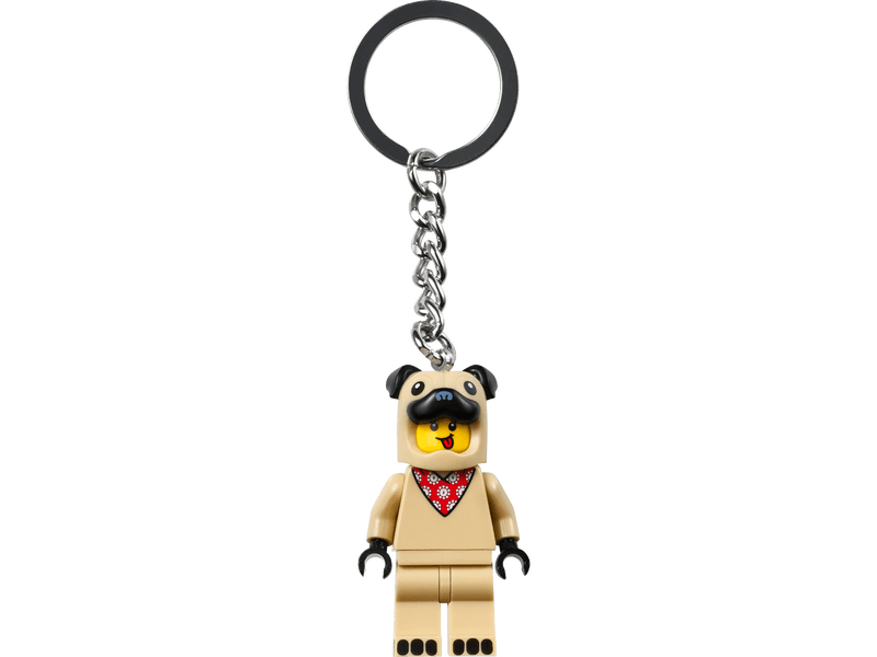 Productfoto LEGO Jongen in Franse buldogpak sleutelhanger (5005439)