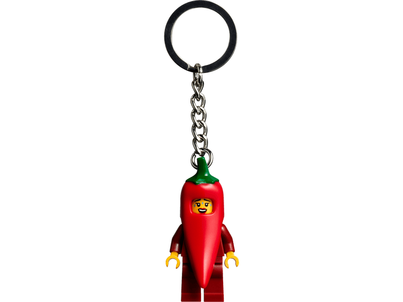 Productfoto LEGO Meisje in chilipeperpak sleutelhanger (5005446)