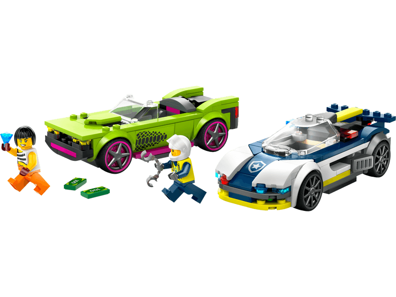 Productfoto LEGO Politiewagen en snelle autoachtervolging (60415)