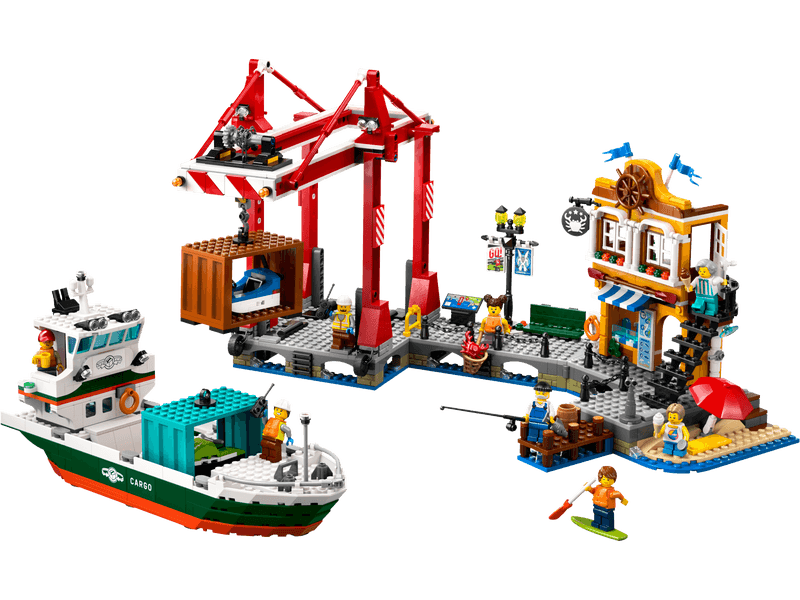 Productfoto LEGO Haven met vrachtschip (60422)