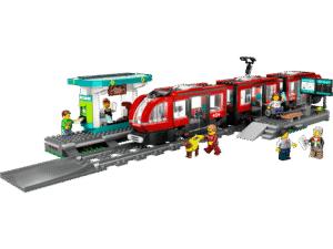 Productfoto LEGO Stadstram en station (60423)