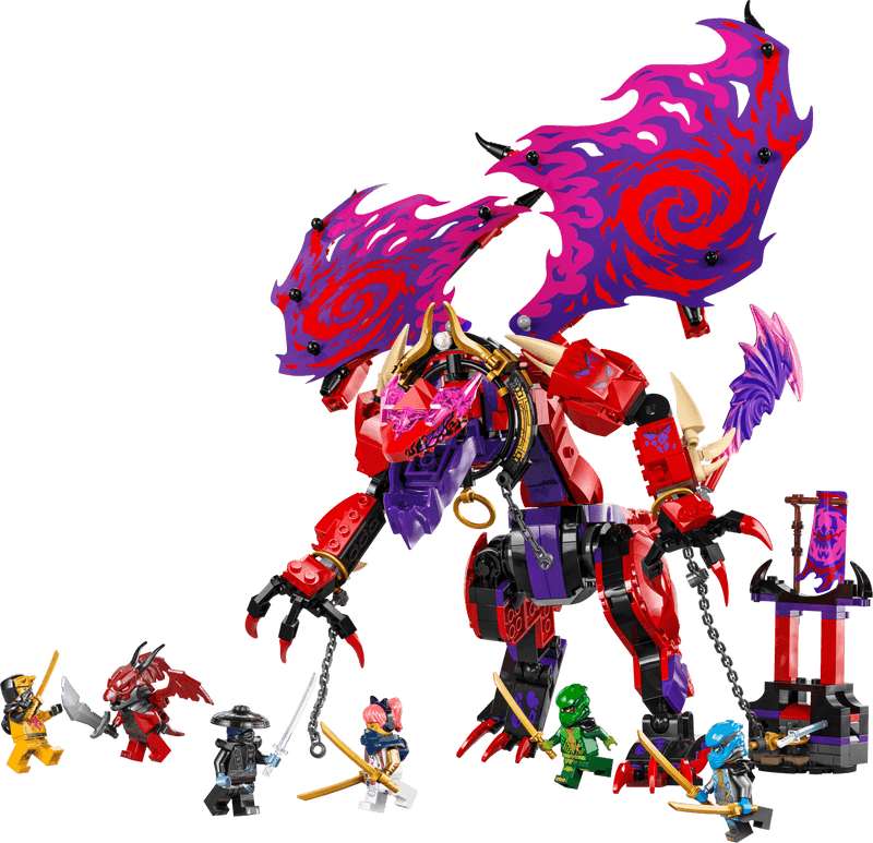 Productfoto LEGO Bliksemtand Draak van Chaos (71832)