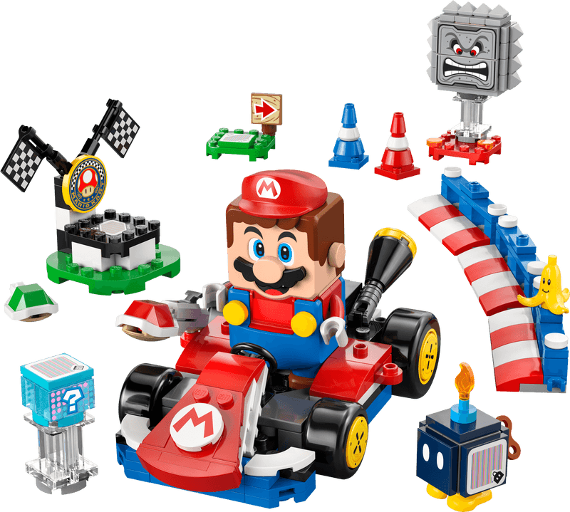 Productfoto LEGO Mario Kart™ – Interactieve LEGO® Mario™ en standaardkart (72043)