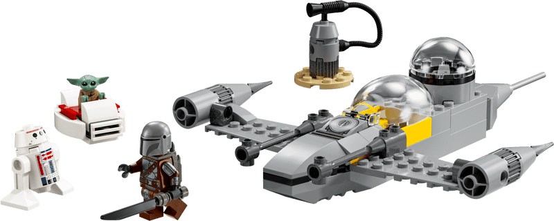 Productfoto LEGO Mando en Grogu's N-1 Starfighter™ (75410)