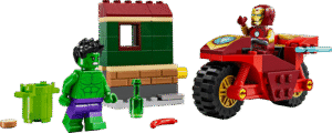 Productfoto LEGO Iron Man met motor en de Hulk (76287)