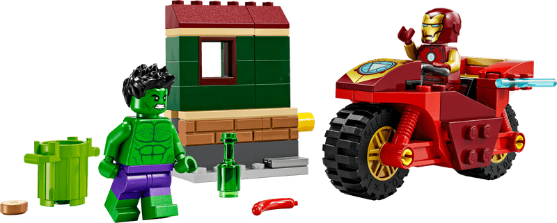 Productfoto LEGO Iron Man met motor en de Hulk (76287)