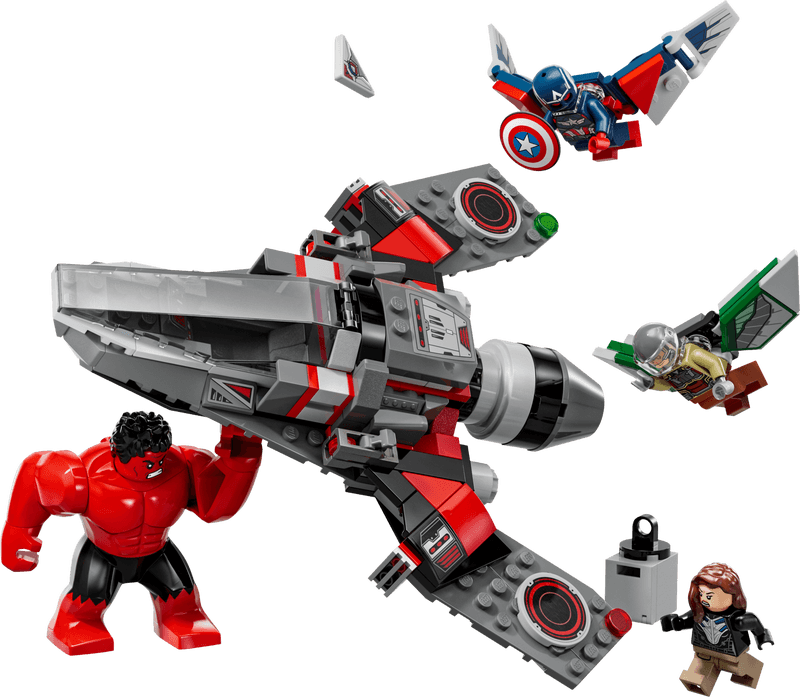 Productfoto LEGO Captain America vs. Rode Hulk duel (76292)
