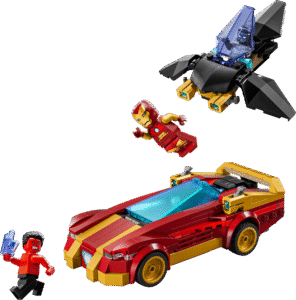Productfoto LEGO Iron Mans auto en Black Panther vs. Rode Hulk (76310)