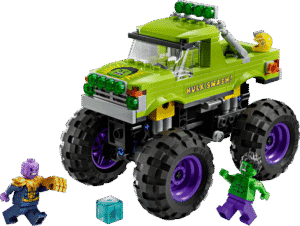 Productfoto LEGO De Hulk truck vs. Thanos (76312)