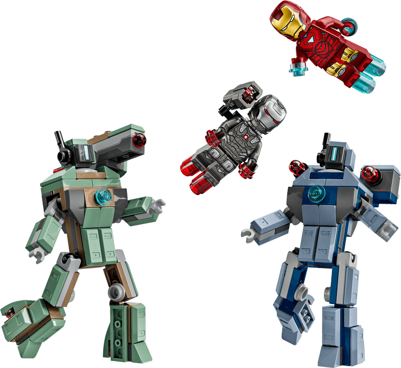 Productfoto LEGO Iron Man en War Machine vs. Hammer Drones (76320)