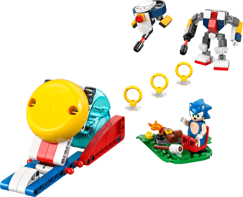 Productfoto LEGO Sonics krachtmeting bij het kampvuur (77001)